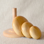 Set of a Hat Block Stand and 3 Pillbox Hat Blocks - 13cm - 10cm - 8cm diameter