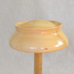 CAROLINE - Wooden Porkpie Hat Block - 17.5cm diameter