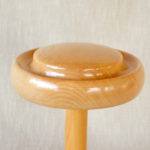 MARION - Wooden Porkpie Hat Block - 14.5cm diameter