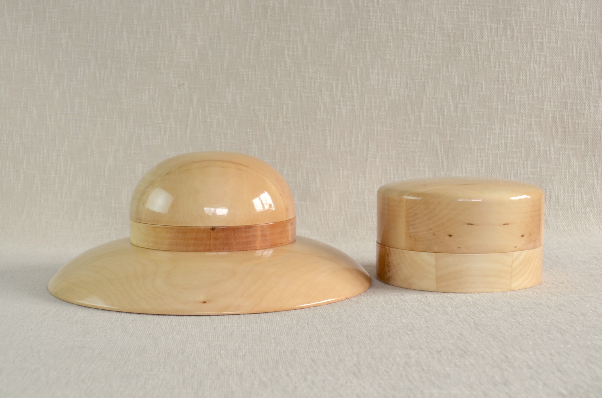 Wooden Hat Block SET 20 - Wide Brim Hat Block Set