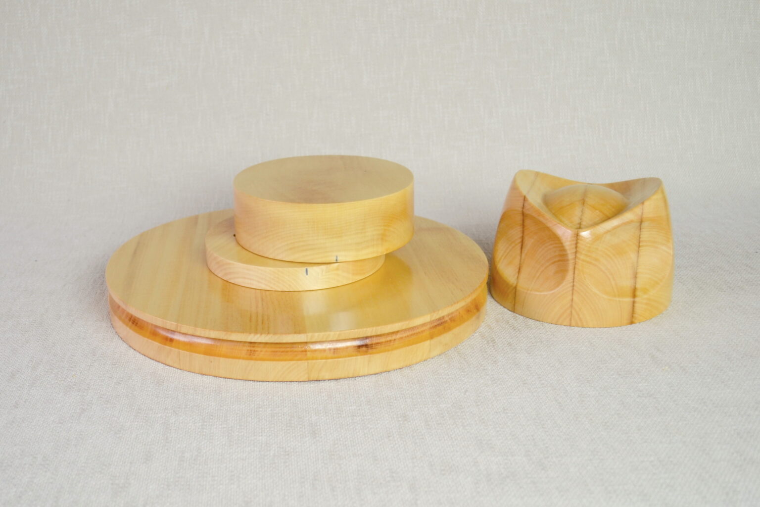 Fedora and Boater Hat Block Set F32 – Optional presser – Wooden Hat ...