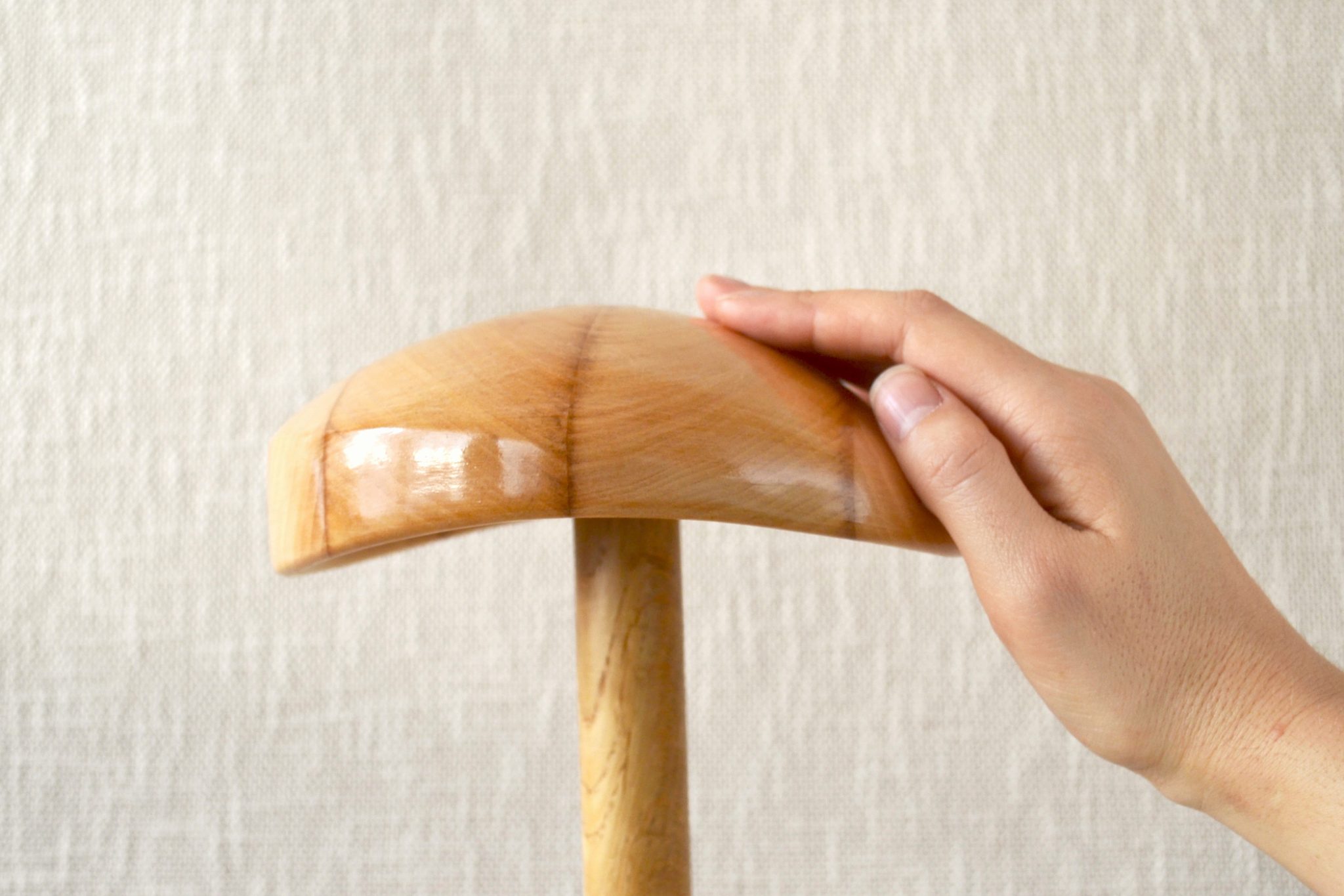 Wooden Mini Beret Hat Block CLEMENTINE